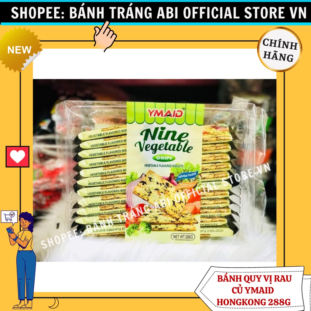 Bánh quy giòn vị rau củ YMAID 288gr