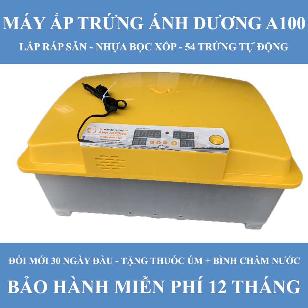 Máy Ấp Trứng Mini Ánh Dương A100 - Phiên Bản Vỏ Nhựa ABS - 1 Khay Nhựa