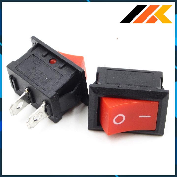 Công Tắc Bập Bênh 6A 250V 2 Chân , Công Tắc ON/OFF Đỏ