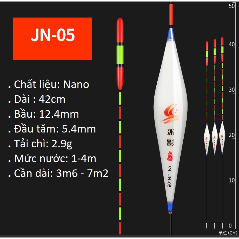 Phao Câu Đài Tăm To Phao Câu Cá Nano Siêu Nhạy Truyền Tin Nhanh Chính Xác PC25