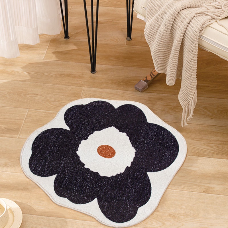 Thảm Chùi Chân Hình Hoa Chống Trượt Phong Cách Bắc Âu Trang Trí Nhà Cửa