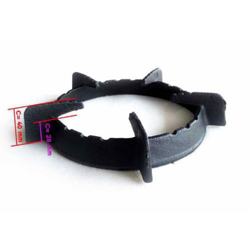 Kiềng gang chắn gió bếp gas dương kính