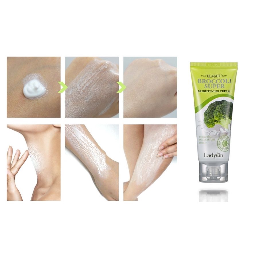 Kem Trắng Da Chiết Xuất Bông Cải Xanh- Kiềm dầu tốt LADYKIN 60g HÀN QUỐC shop bán chính hãng