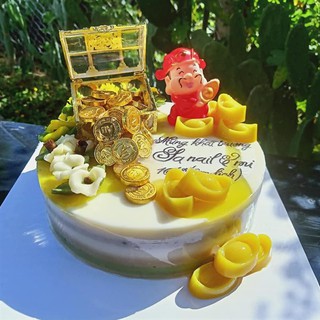 RƯƠN VÀNG HỘP NHỰA PHỤ KIỆN TRANG TRÍ BÁNH