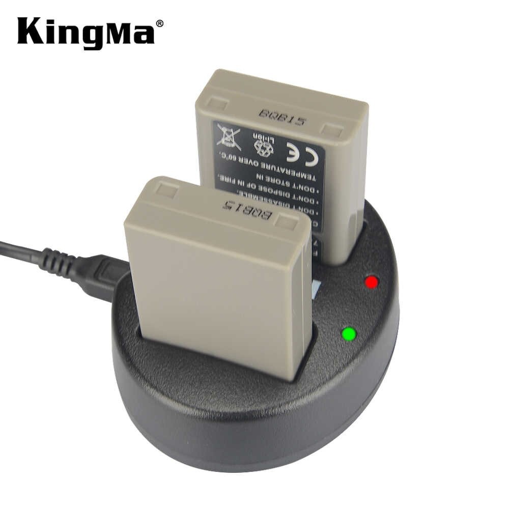 Bộ 2 pin 1 sạc Kingma cho OLYMPUS BLN-1 + Hộp đựng Pin, Thẻ nhớ