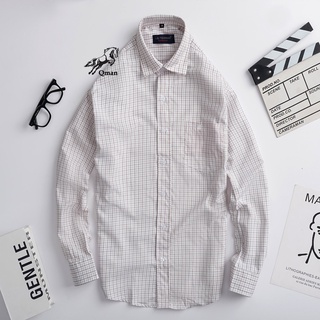 Áo sơ mi nam tay dài hộp kẻ sọc vải cotton mềm mịn thấm hút mồ hôi tốt, mẫu mới đẹp bền A0003_KS