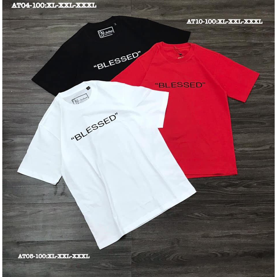 ÁO THUN COTTON NỮ THIÊU CHỮ DỄ THƯƠNG-''BLESSED''