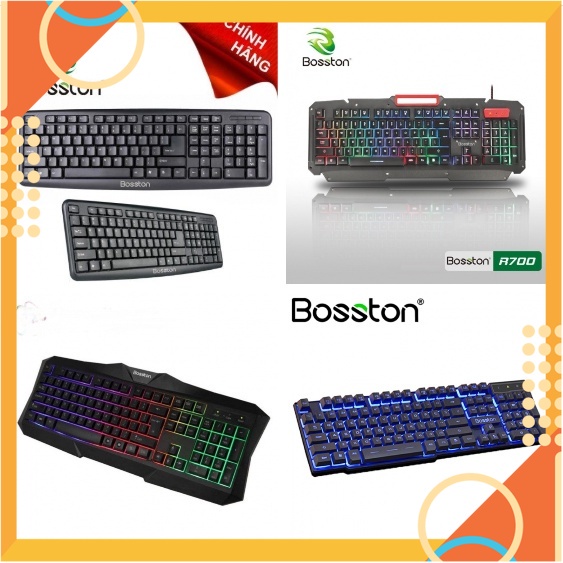 BÀN PHÍM LED GIẢ CƠ BOSSTON K830 - X19 - 803 - R700 - 808 [SALE]