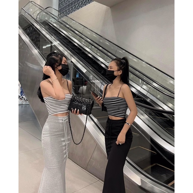 Set áo 2 dây + chân váy đuôi cá DoanNganChau