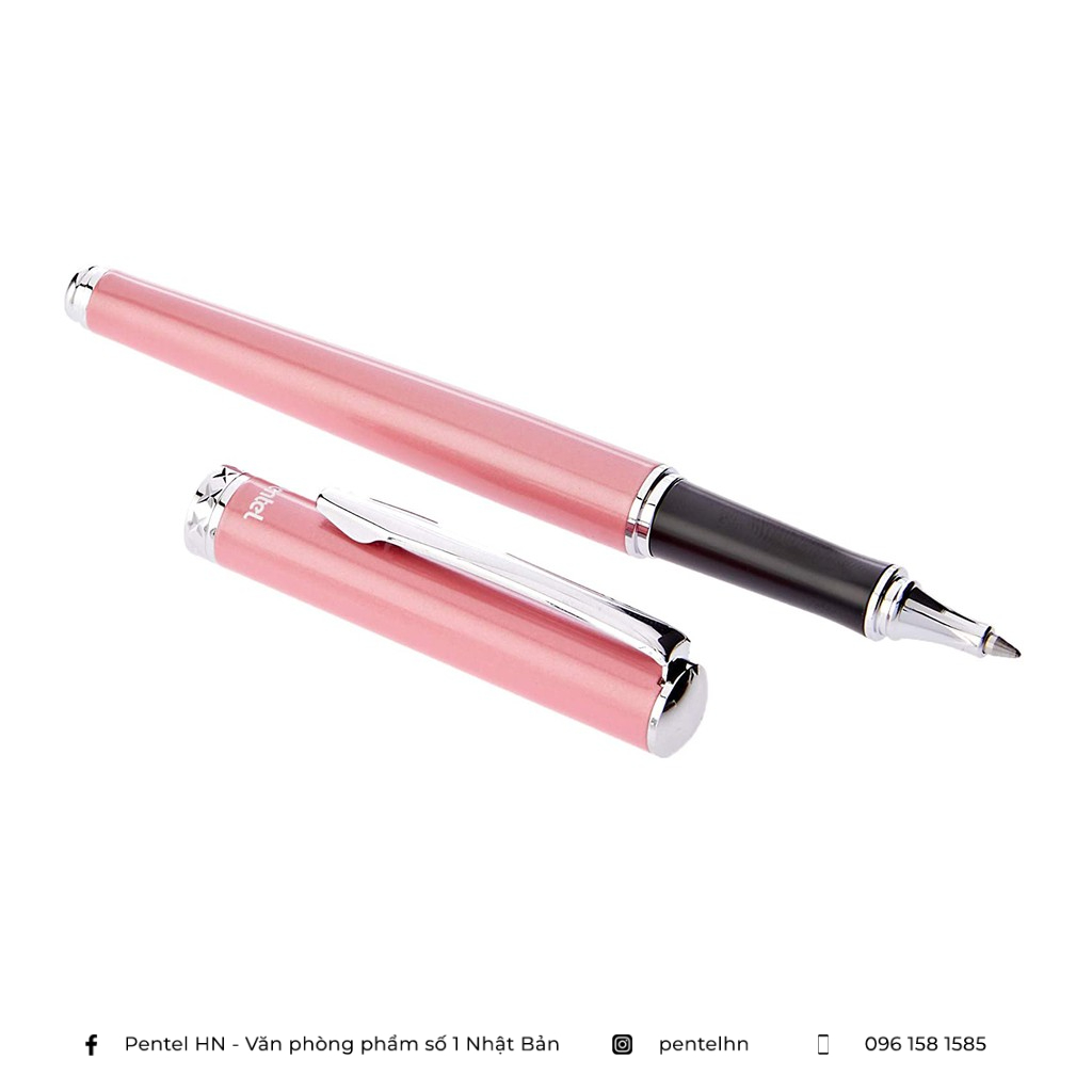 Bút Ký Gel Pentel Sterling K611| Ngòi 0.7mm Mực Xanh |Thiết Kế Màu Vỏ Thời Trang |Kèm Hộp