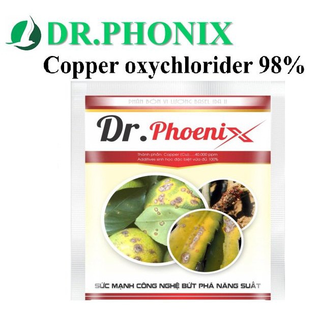 DR PHONIX COPPER THUỐC TRỪ NẤM. Phòng trừ: thối thân, xì mủ, thối gốc, cháy lá, ghẻ lá, ghẻ trái,..