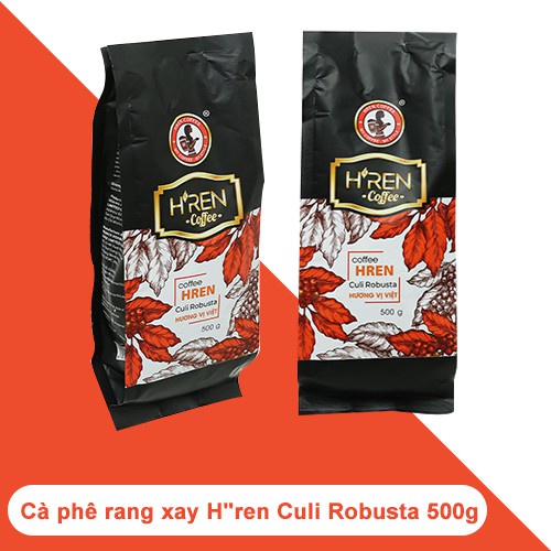Cà phê rang xay H"ren Culi Robusta 500g