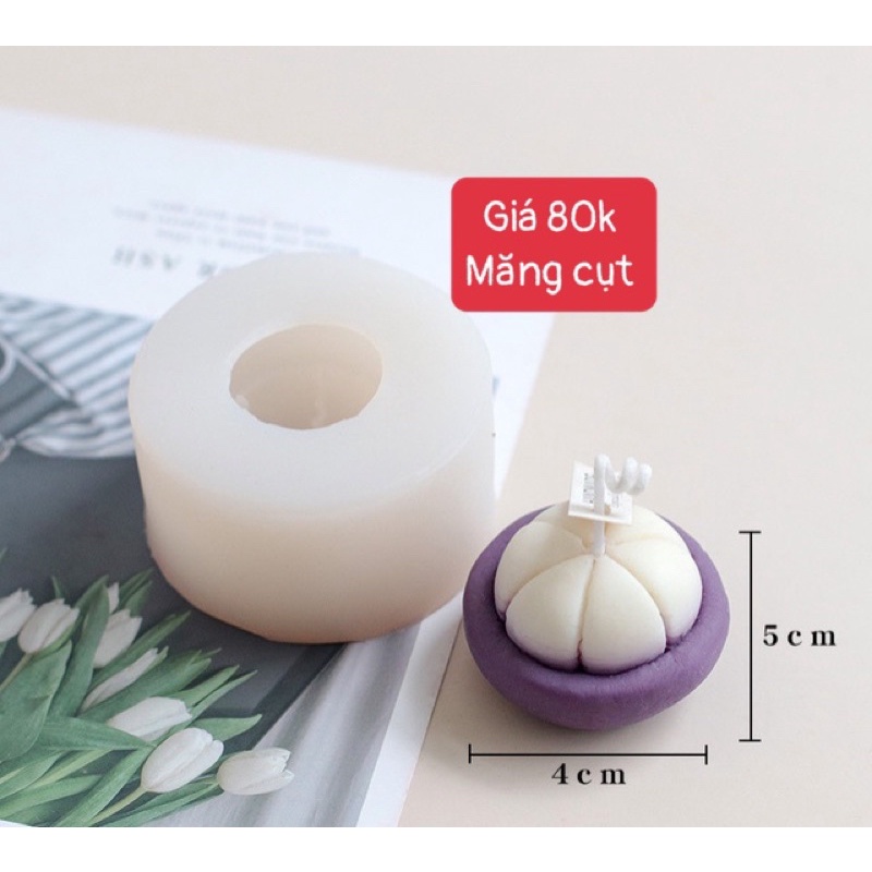 Khuôn Silicone trái cây Trái Măng Cụt