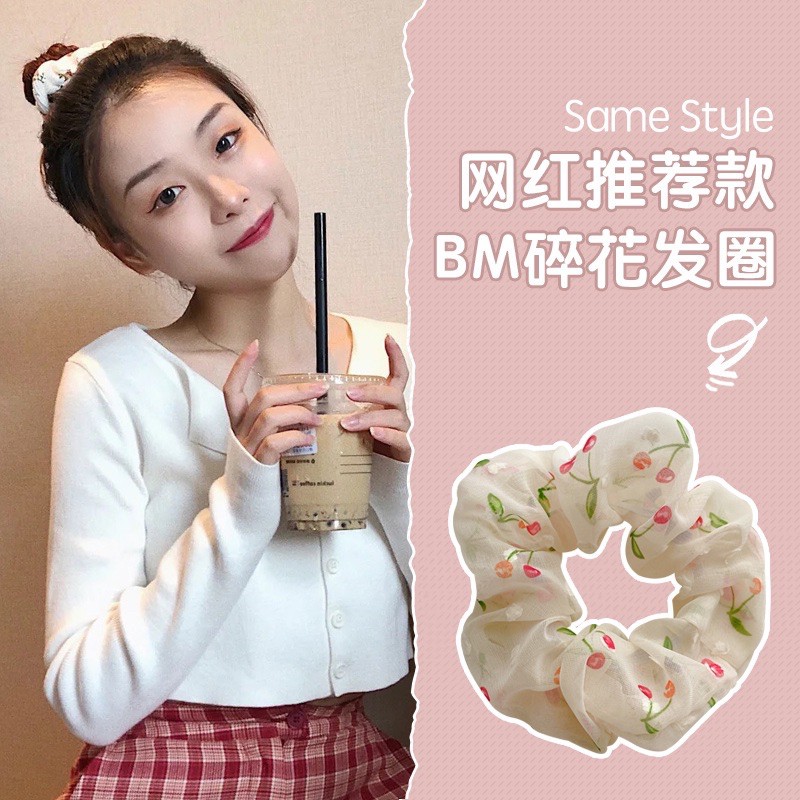 [Phụ Kiện Nhà Ling] Dây Buộc Tóc Cột Tóc Scrunchies Dễ Thương Nữ Tính Thời Trang Phong Cách Hàn Quốc Ngọt Ngào Dễ Thương