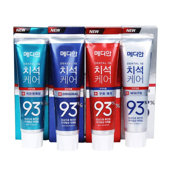 Kem đánh răng Hàn Quốc MEDIAN DENTAL IQ 93% 120g-Màm trắng răng, ngăn ngừa mảng bám, giảm ê buốt răng, bảo vệ nướu