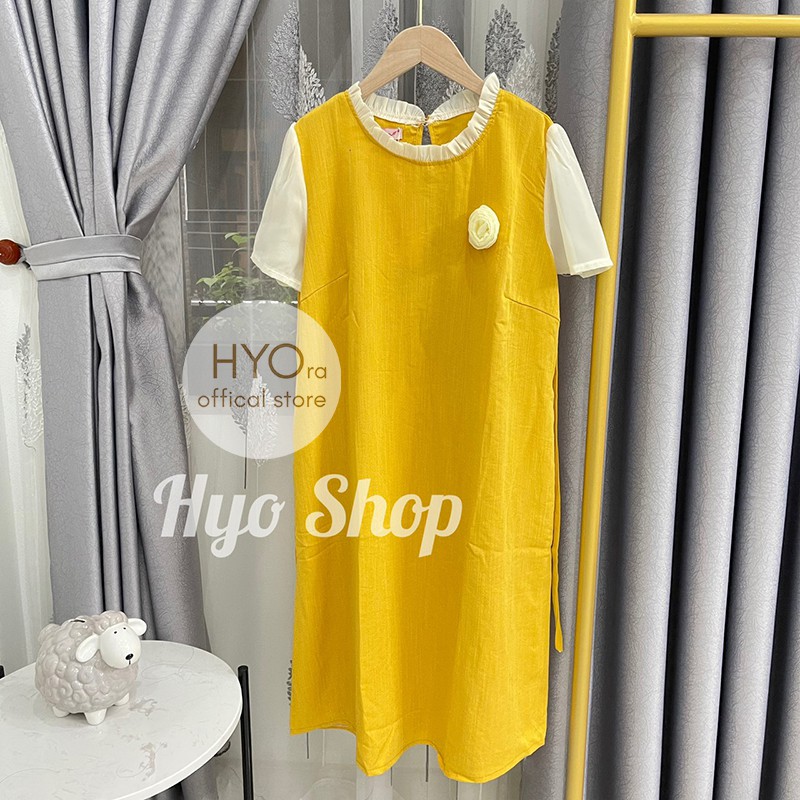 Váy Bầu Kẻ Nơ Công Sở Chất Thô Hyo Shop Freesize dưới 70kg