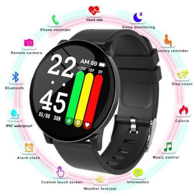 Đồng Hồ Thông Minh W8 - Smart Watch W8 Theo Dõi Sức Khỏe - Hỗ Trợ Văn Bản Tiếng Việt