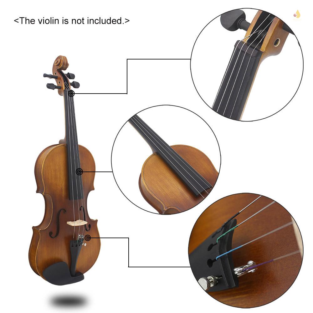 Bộ Dây Đàn Violin Bằng Thép Niken Bạc Cho 4/4 3/4 1/2 1/4 1/8 Violins