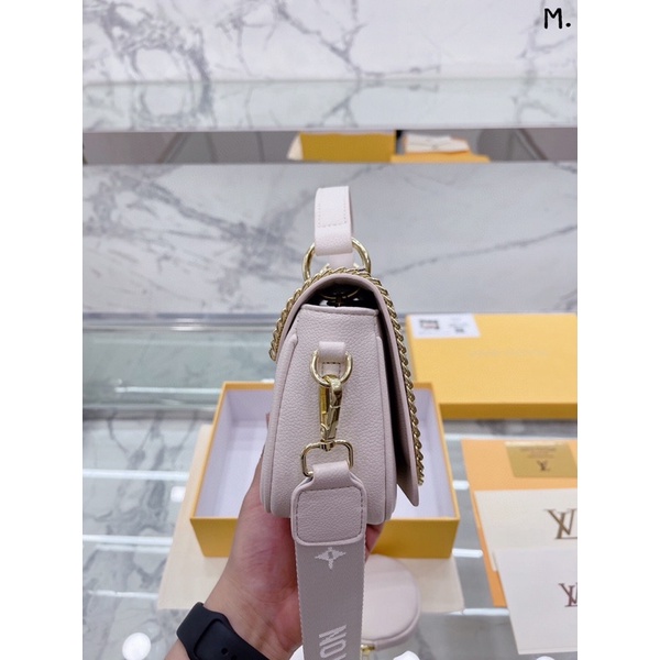 Túi xách lv viền xích chất da thật sz 24