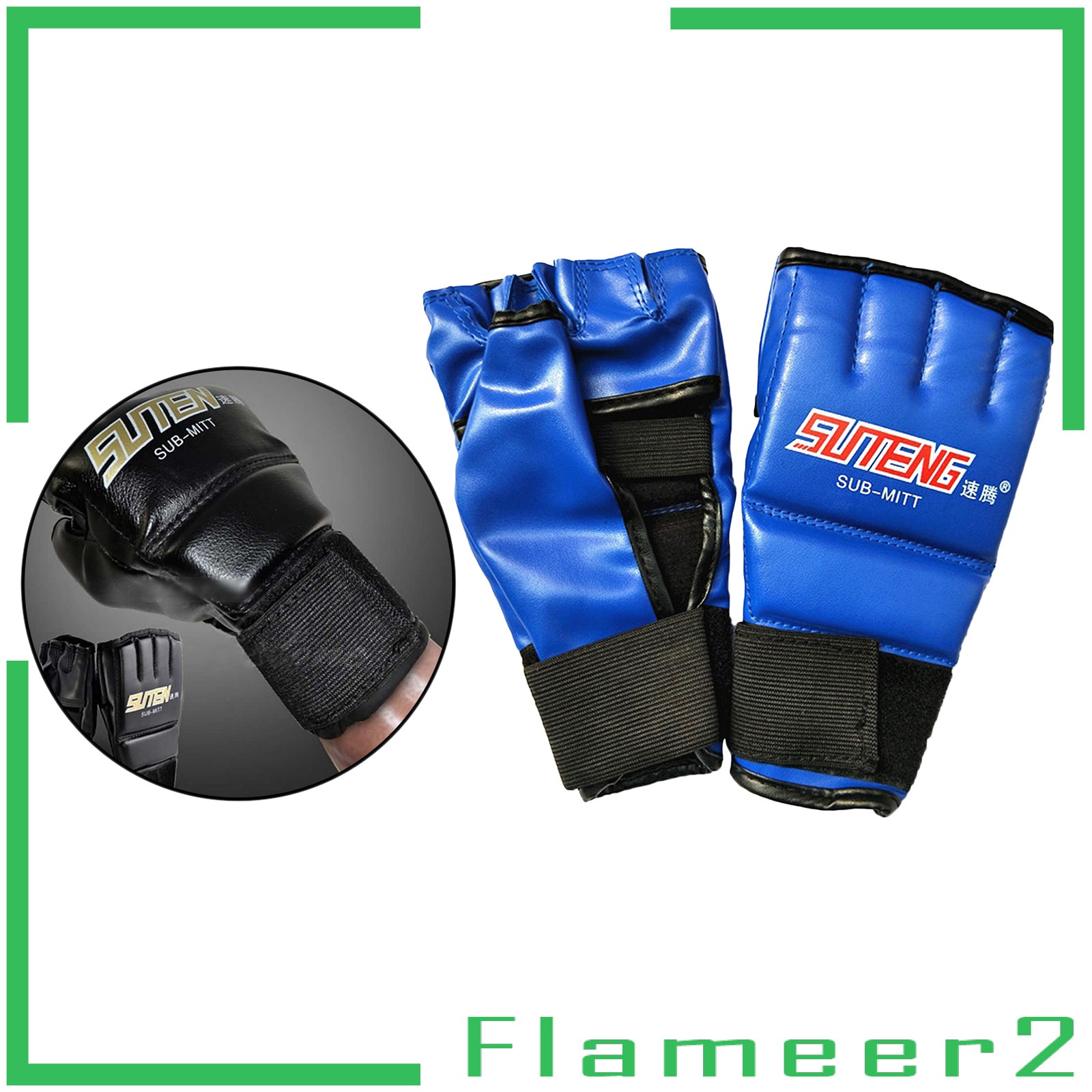 Găng Tay Boxing Hở Ngón Flameer2