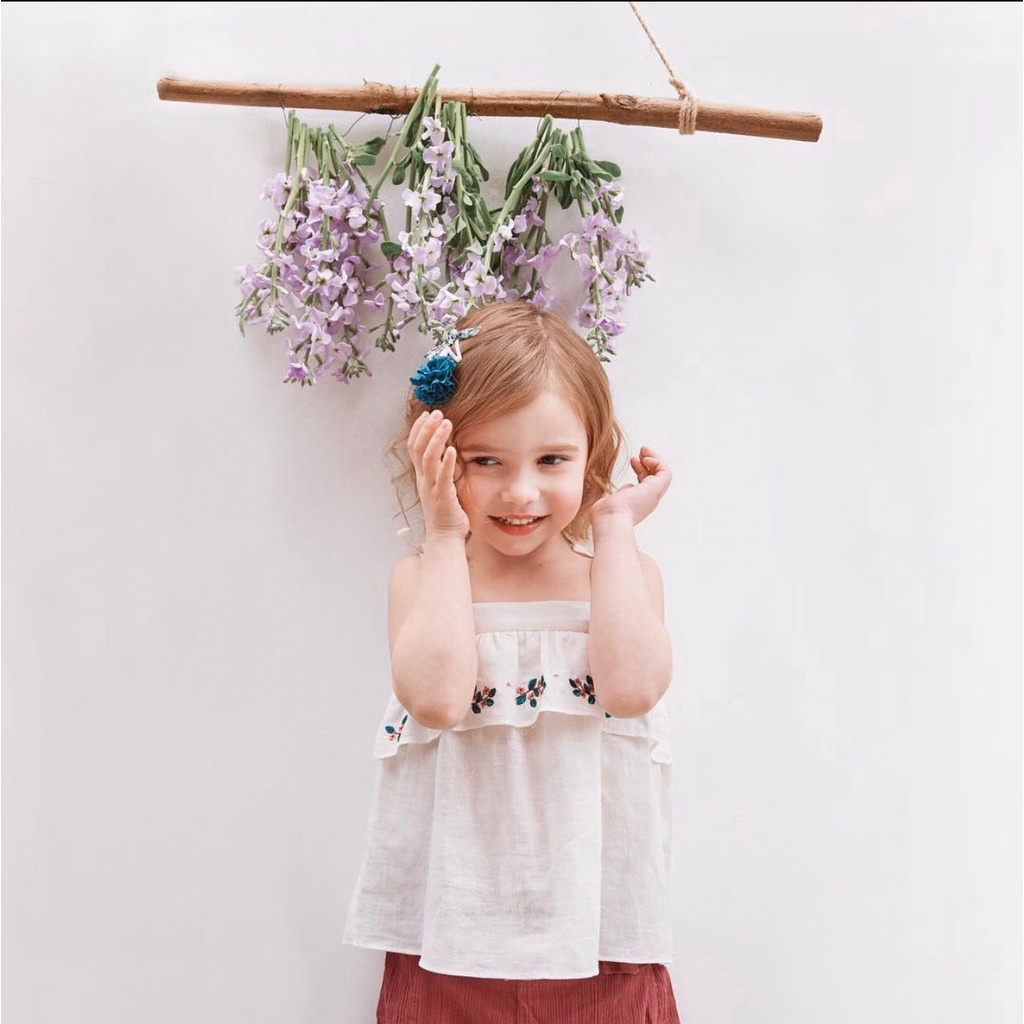 BỘ LỬNG THÊU VAI NƠ ZARA ĐÁNG YÊU CHO BÉ 9-30KG