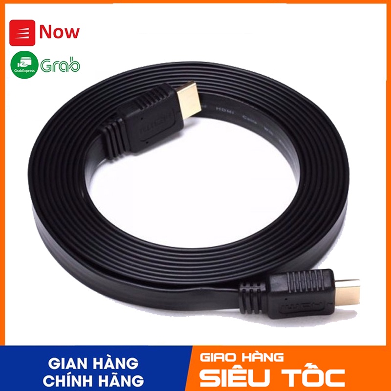 Dây HDMI dẹt 1.5M, 3M, 5M hỗ trợ độ phân giải 2K