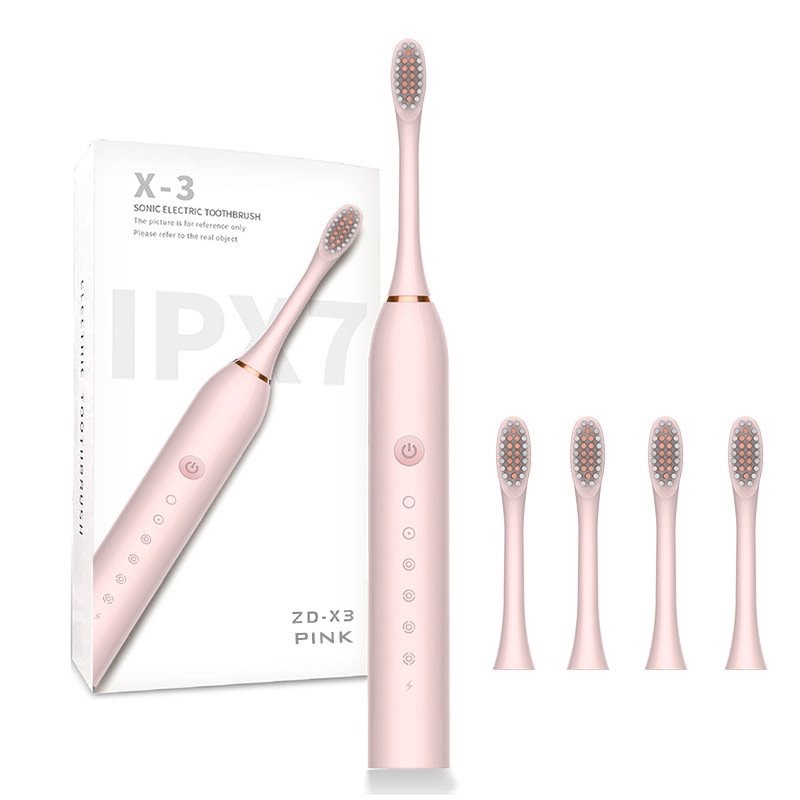 Bàn chải điện đánh răng tự động Sonic X3 kèm 4 đầu thay thế