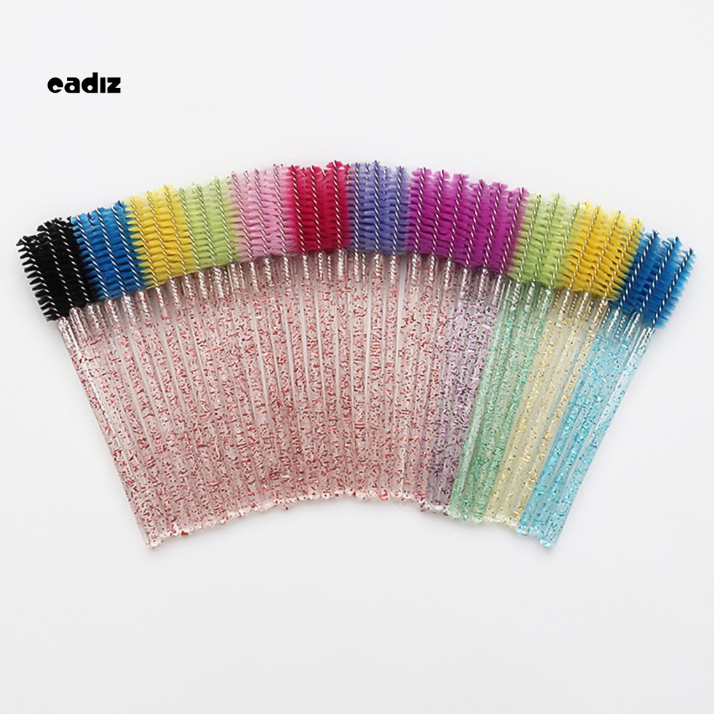 Bộ 50 Cọ Trang Điểm Lông Mi Dùng Một Lần Kiểu Pha Lê