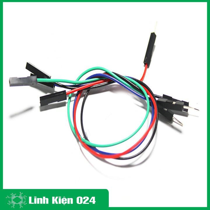 Dây Nối 40P 7 Màu Dài 10Cm ( 2 Đầu Đực Cái )