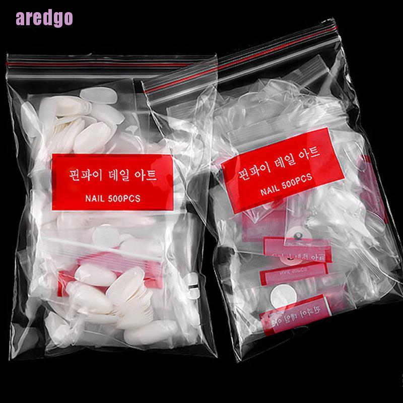 [Hàng mới về] Set 500 móng tay giả tiện lợi chất lượng cao
