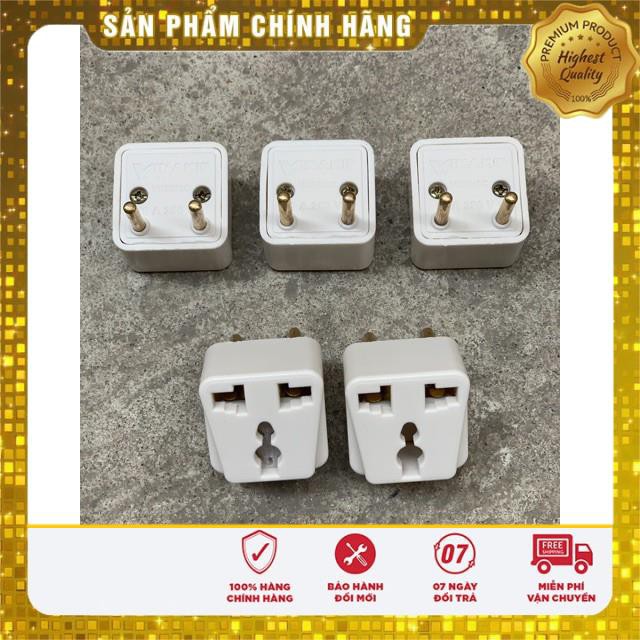 Phích cắm điện Vinakip chuyển đổi ổ 3 chấu thành 2 chấu - chuyển đổi sạc 3 chân - đầu nối ổ cắm 3 cực đa năng 10A 250V