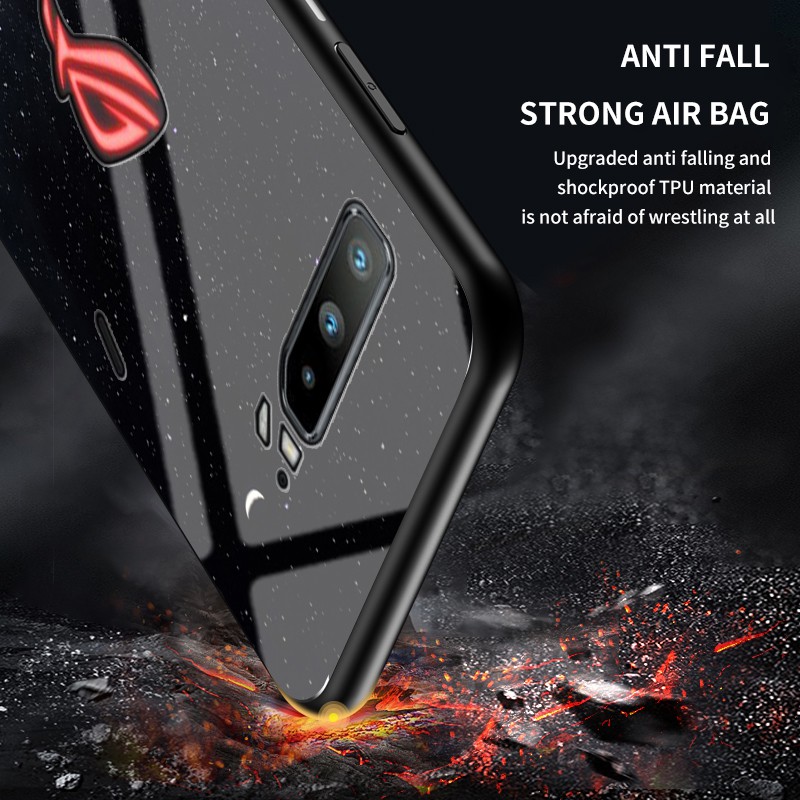 Ốp Điện Thoại Kính Cường Lực Cứng Màu Cho ASUS ROG 3 Strix 5 Pro ASUS ROG Phone II 2 ZS660KL ZS661KS ROG2 ROG3 ROG5