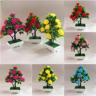 Chậu Hoa Nhân Tạo Trang Trí Không Gian Xinh Xắn