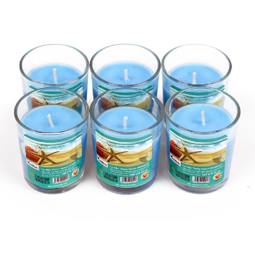 Hộp 6 ly nến thơm votive Miss Candle NQM0413 (10 mùi hương) trang trí và làm thơm phòng