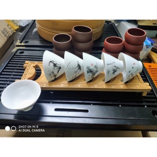 bộ chén sứ trắng bạch định