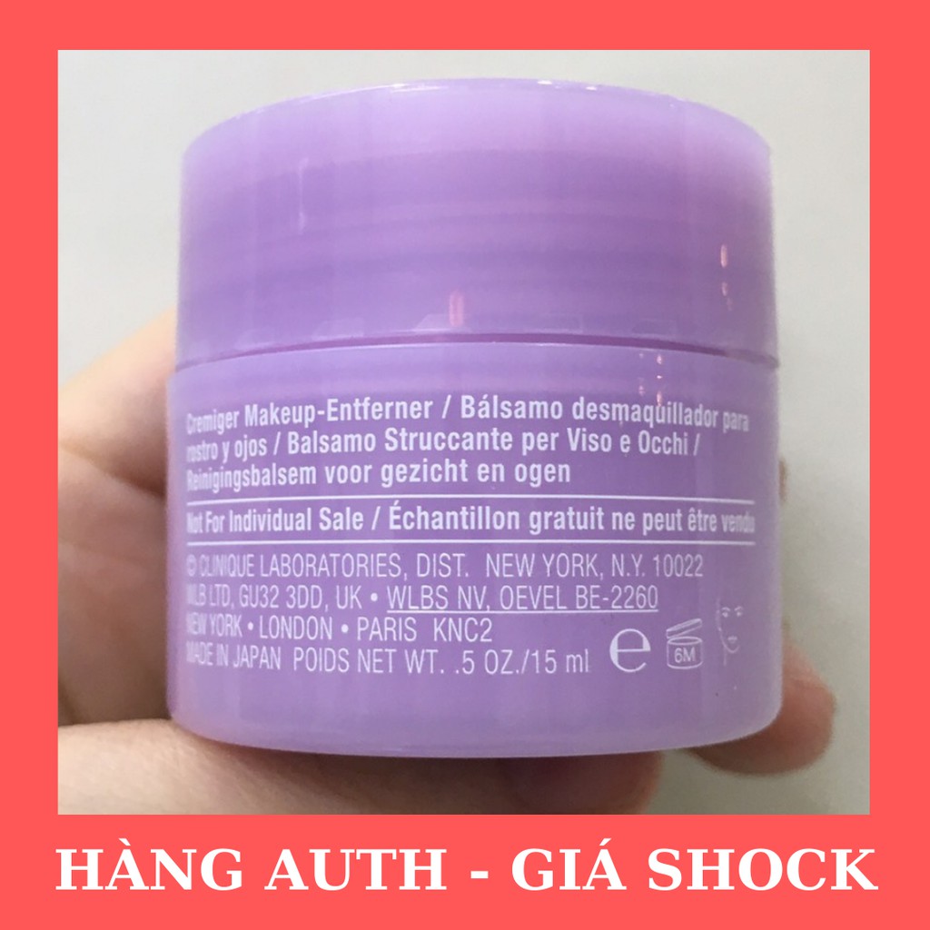 [Minisize Showroom Chính Hãng] Sáp tẩy trang Clinique Take The Day Off Cleansing Balm 15ML (mini) | BigBuy360 - bigbuy360.vn