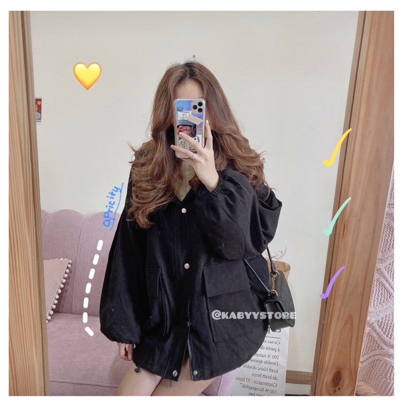 ÁO KHOÁC NHUNG LÓT BÔNG