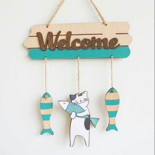 Bảng biển gỗ treo trang trí shop, nhà cửa
