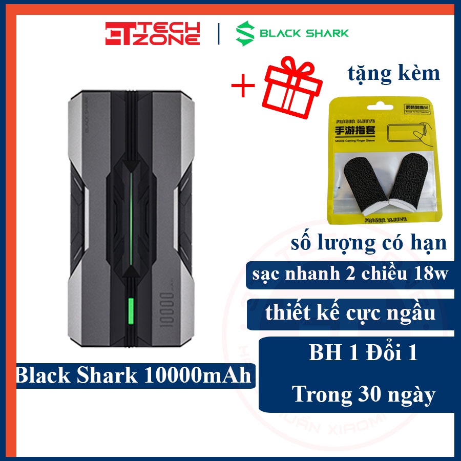 Pin sạc dự phòng Xiaomi Black Shark 10000mAh Sạc nhanh 2 chiều 18w | Màu Trắng + Đen + Cam [ Hàng có sẵn ]