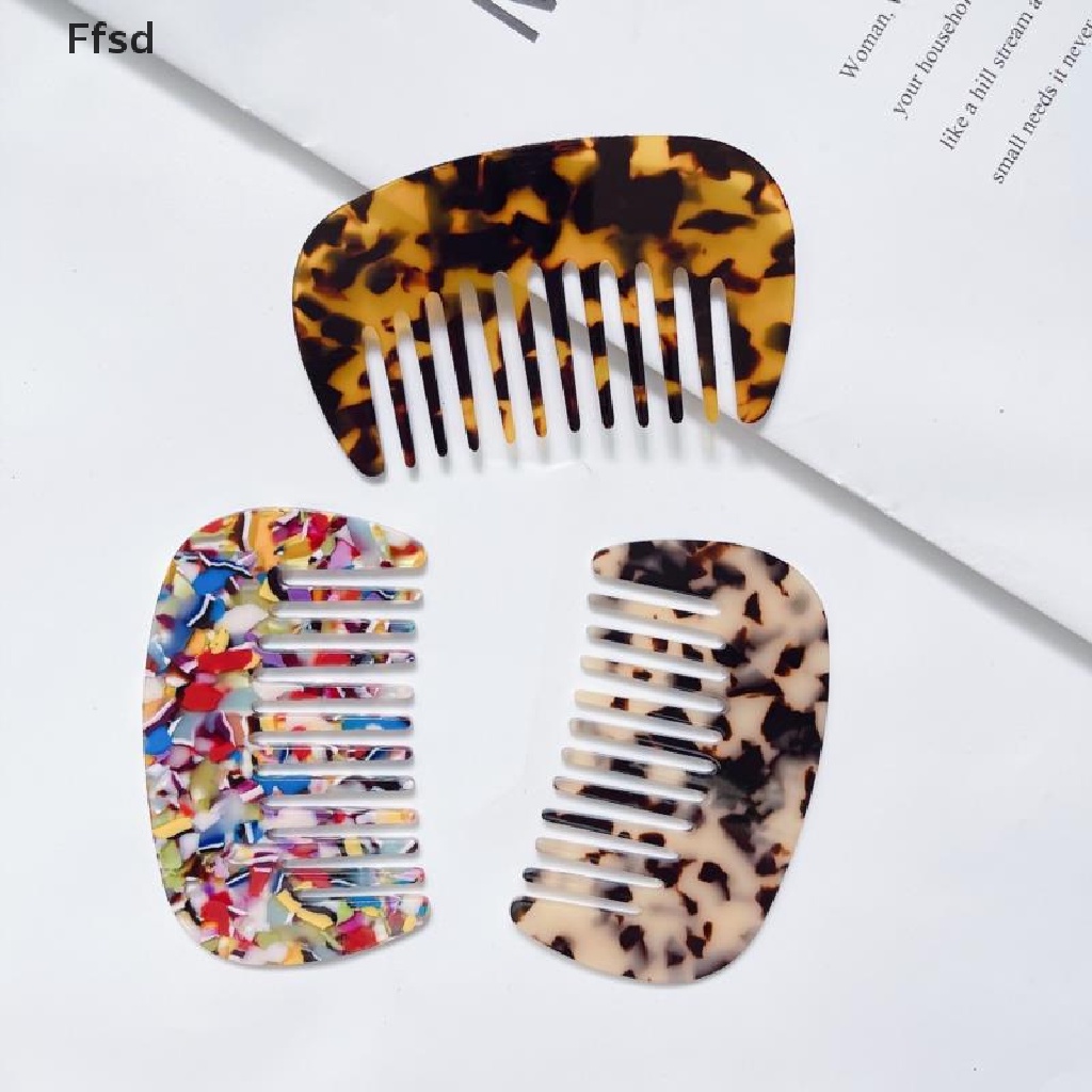 [Hàng mới về] Lược chải tóc acetate mini chống tĩnh điện