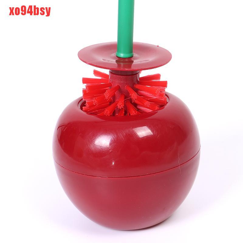 Bộ Cọ Vệ Sinh Bồn Cầu Và Hộp Đựng Hình Quả Cherry Xinh Xắn 94bsy