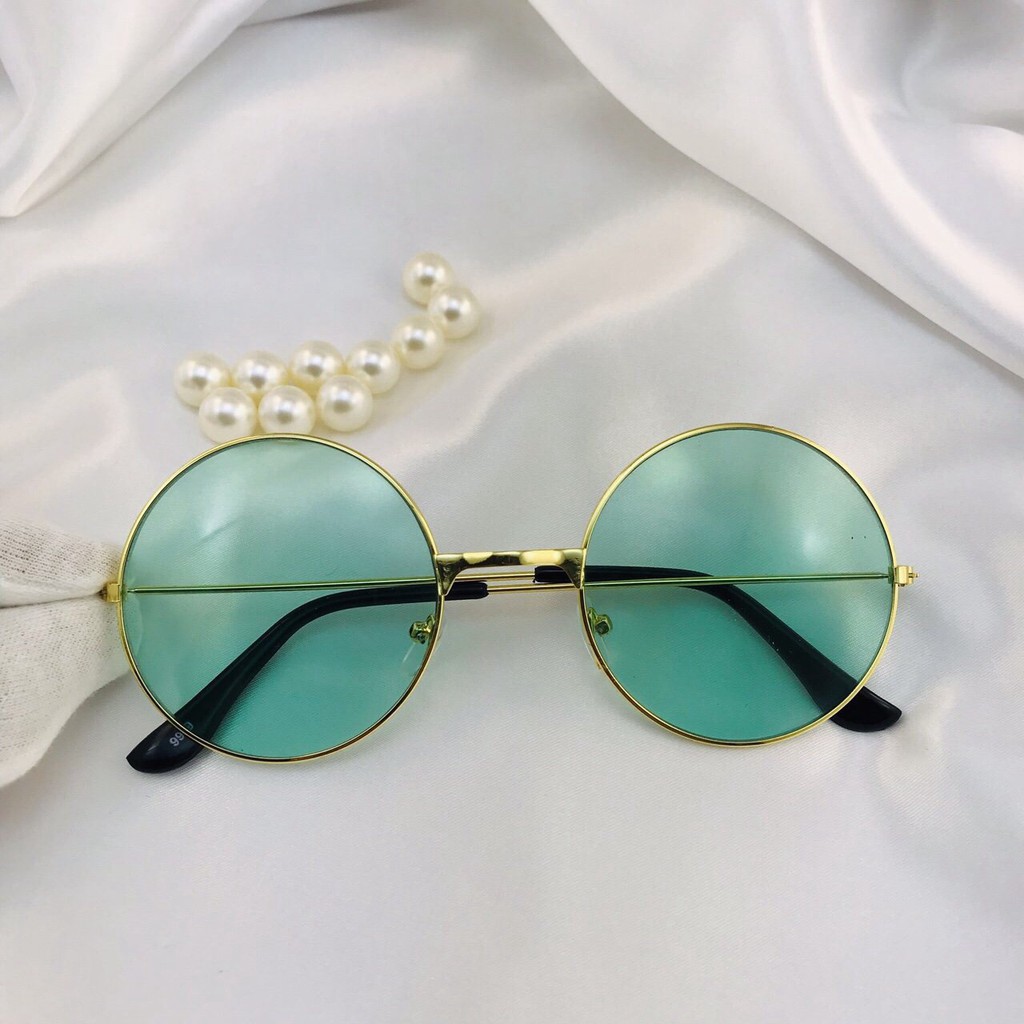 [HÀNG HOT] Mắt kính ngố tròn xoe nobita nhiều màu❤️gọng kính râm nữ unisex oval xuyên đêm AH171 | BigBuy360 - bigbuy360.vn