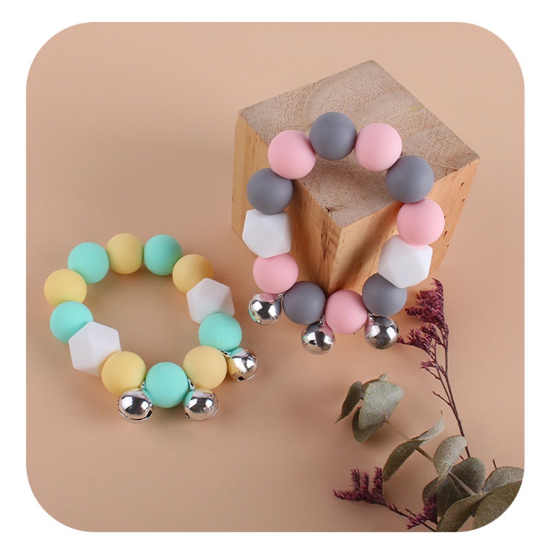 Haha Vòng Đeo Tay Đồ Chơi Bằng Silicone Bề Mặt Mịn Handmade Dành Cho Trẻ