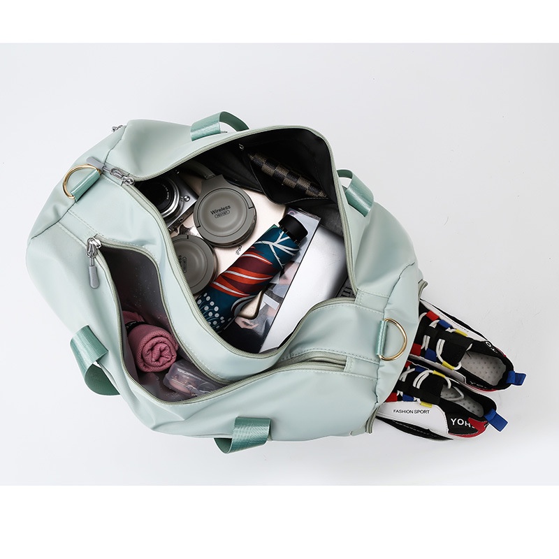 [LOẠI 1-CHẤT ĐẸP] Túi xách du lịch chống thấm nước size lớn có ngăn để giày - túi trống đa năng tích hợp được vali kéo