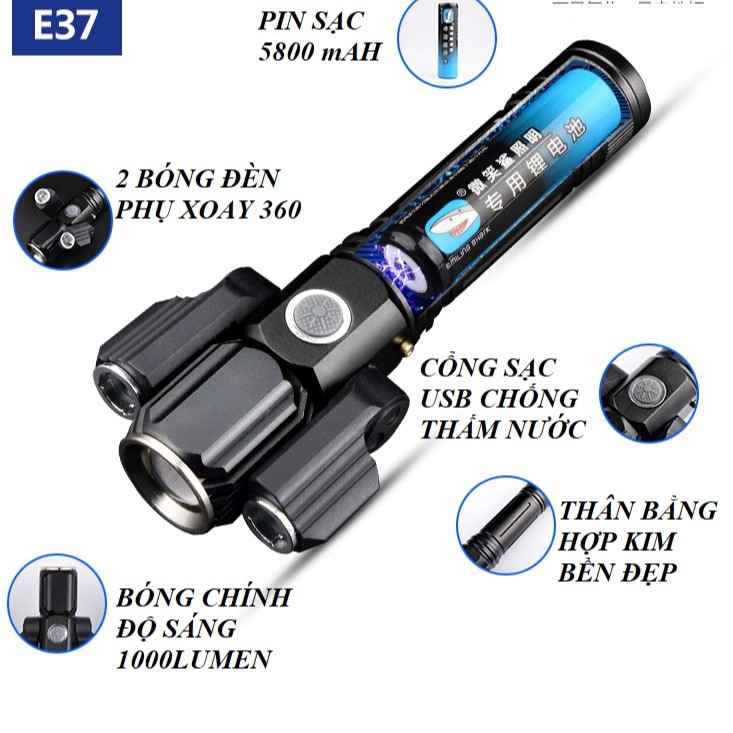 ĐÈN BIN SIÊU SÁNG XOAY360 (BUÔN/SỈ)