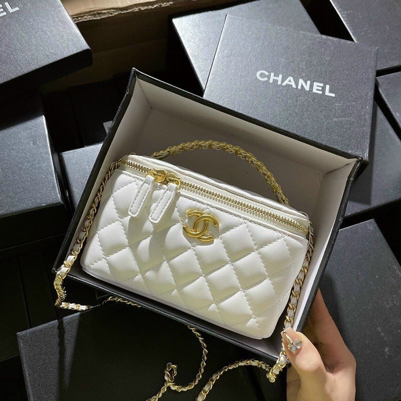 Túi Cốp Trần Ô Size 19Cm Hàng loaij 1 lót nhung đỏ Nắp Gương Da Mềm Quai Sắt C siêu Hot 2022 Hàng Cao Cấp full Box