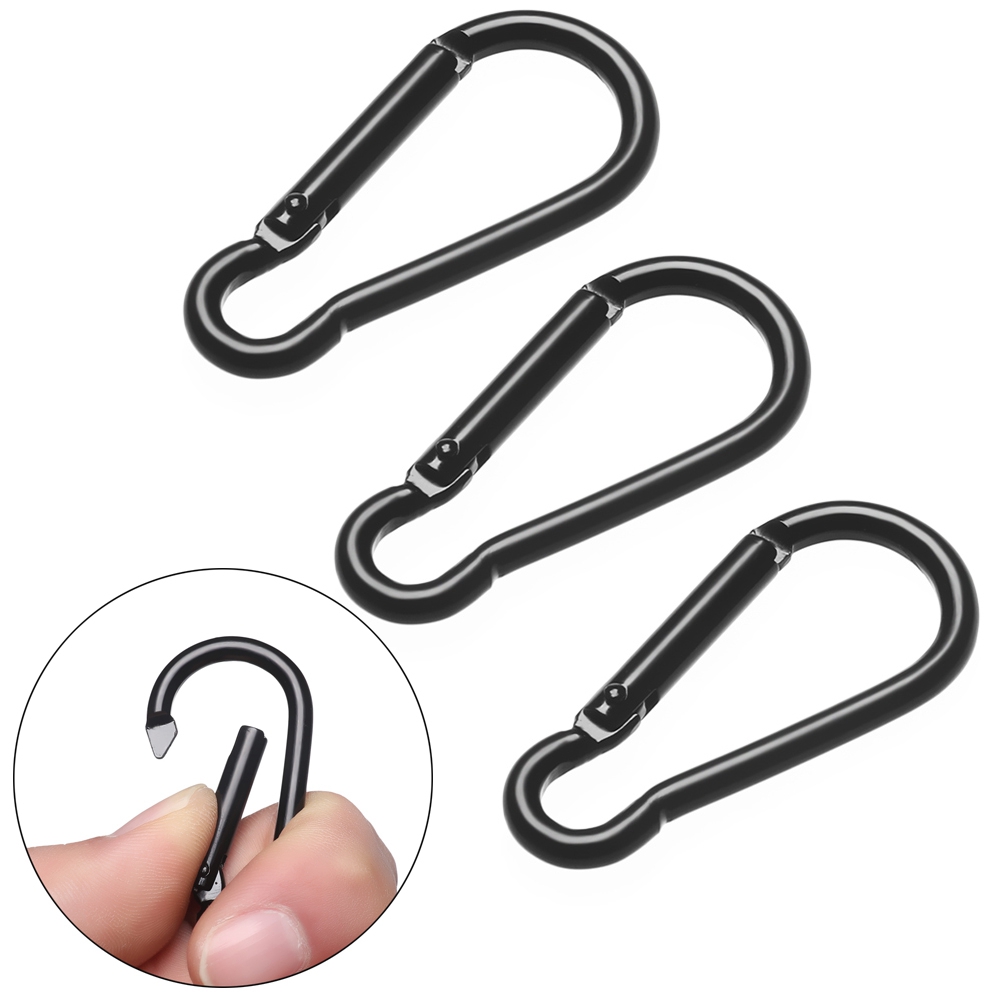 Set 3/6/9 móc carabiner bằng hợp kim nhôm thích hợp cho cắm trại/dã ngoại tiện dụng