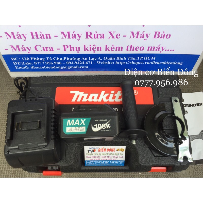 🔥FREESHIP🔥 Máy Mài Góc - Máy Cắt Dùng Pin MAKITA 108VF - TỪ TÍNH, KHÔNG CHỔI THAN