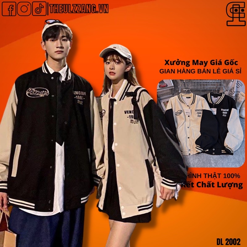Áo Khoác Bomber Jackets Nam Nữ Kaki 2 Lớp Chất Siêu Đẹp Áo Khoác Đôi Nam Nữ PHỐI TAY V 3 SỌC - AK1053