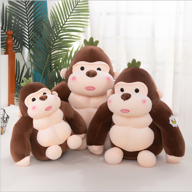 (Giá tận xưởng) Gấu Bông Khỉ King Kong Màu Nâu Cao Cấp - Gối Ôm Gấu Bông Con Mèo Cosplay siêu mềm mại mới nhất